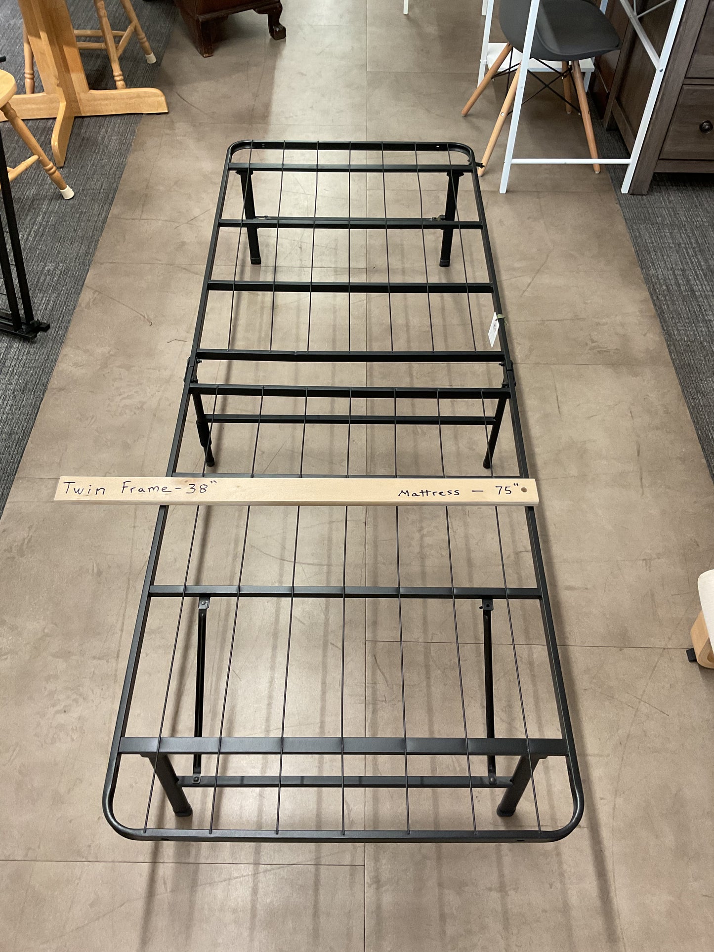 Single size bed frame metal platform (B275)