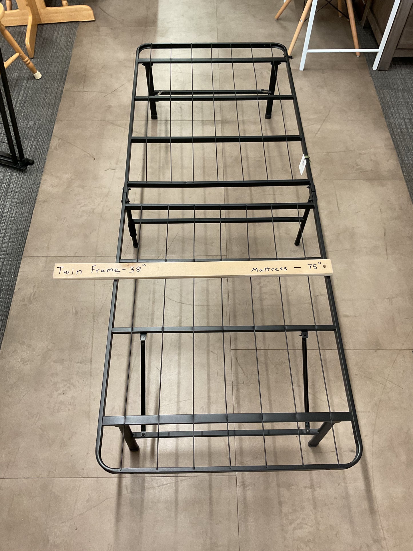 Single size bed frame metal platform (B275)