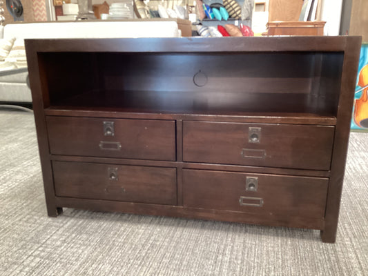 Dark Wood Media Console