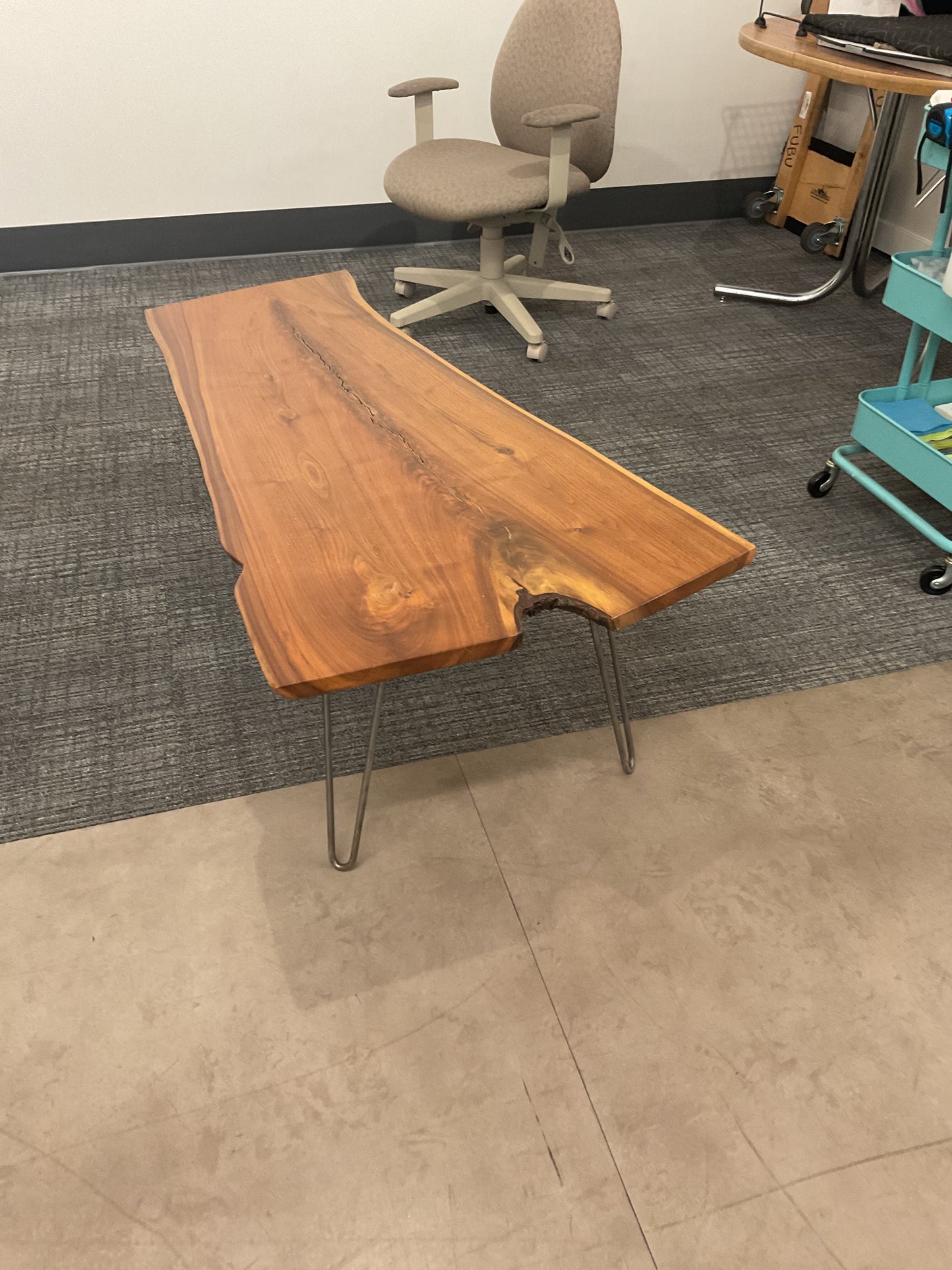 Live edge coffee table