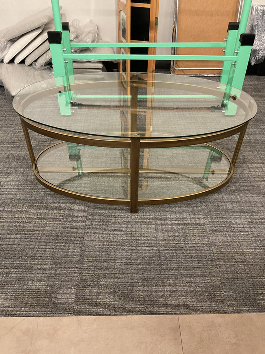 Glam Oval Coffee Table