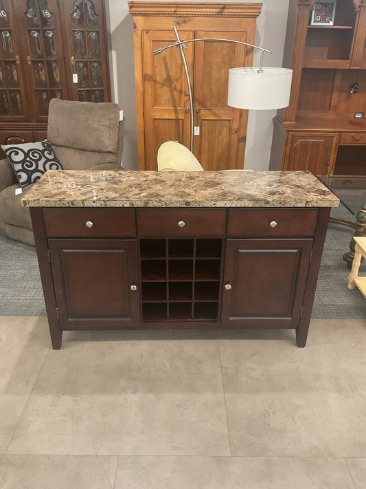 Marble Wine Rack Cabinet