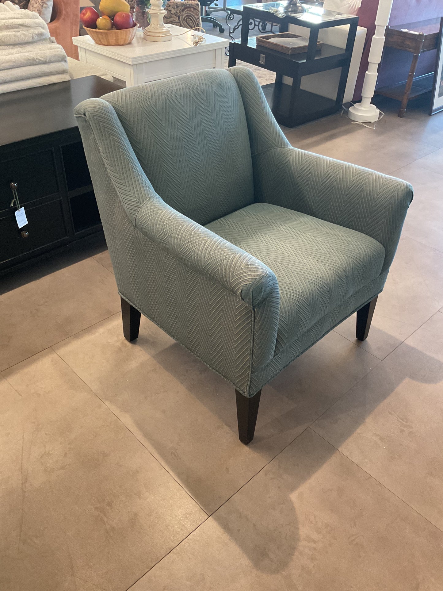 Zigzag Blue Accent Chair