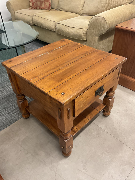 Fence Post End Table