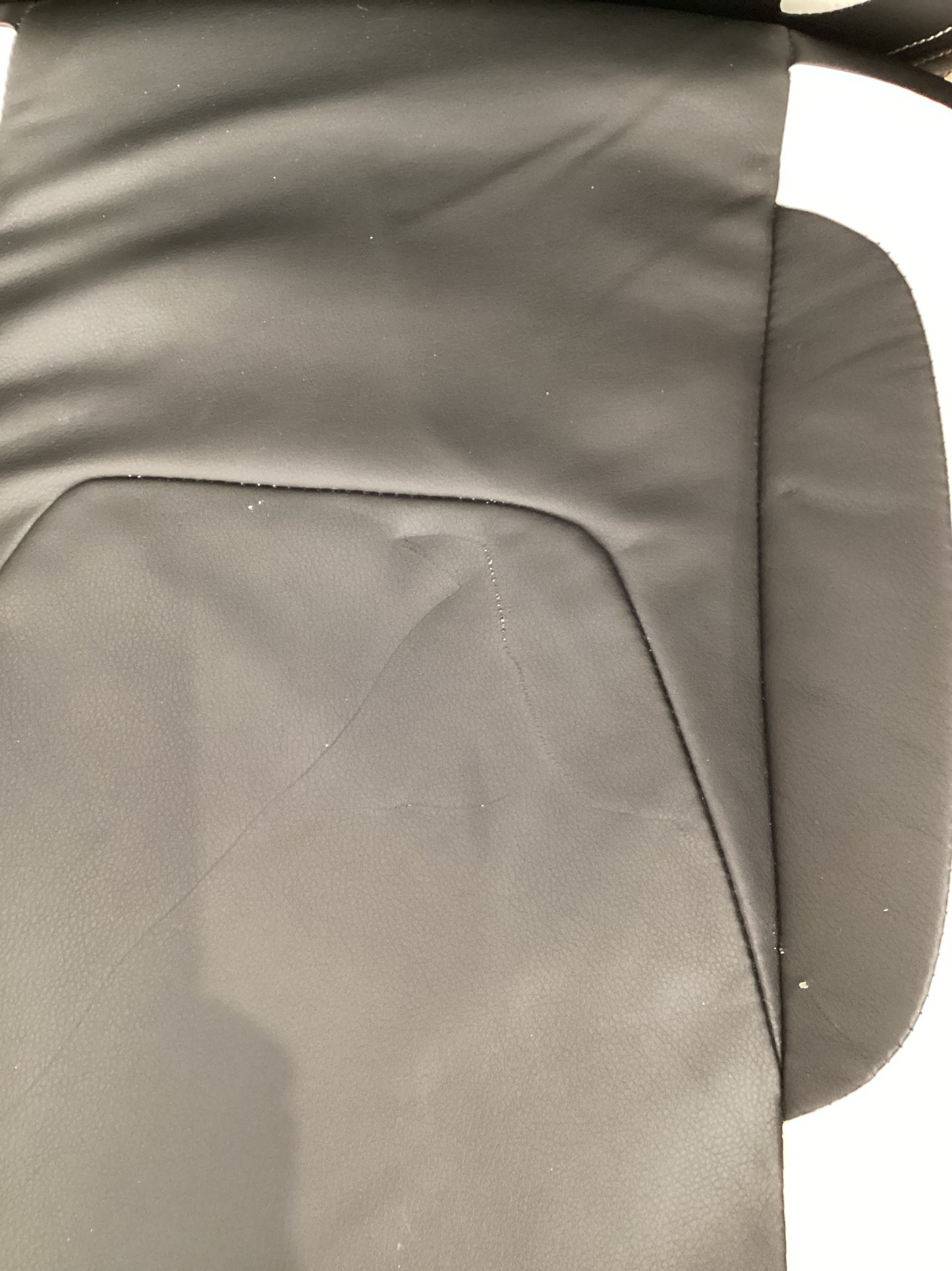 Black and White Swivel Gaming Chair w/ Ottoman