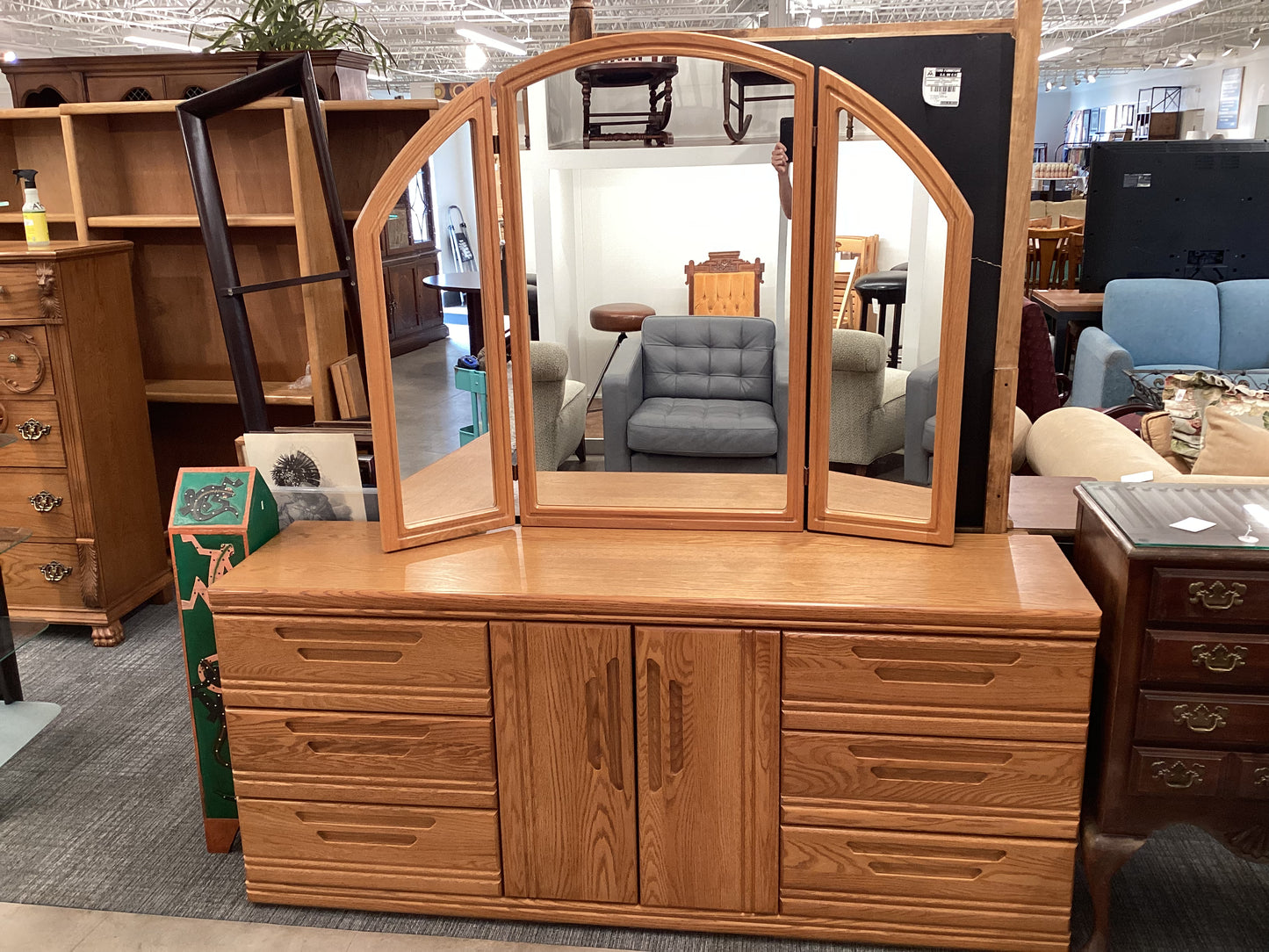 6 Drawer Dresser & Chest w/ Mirror