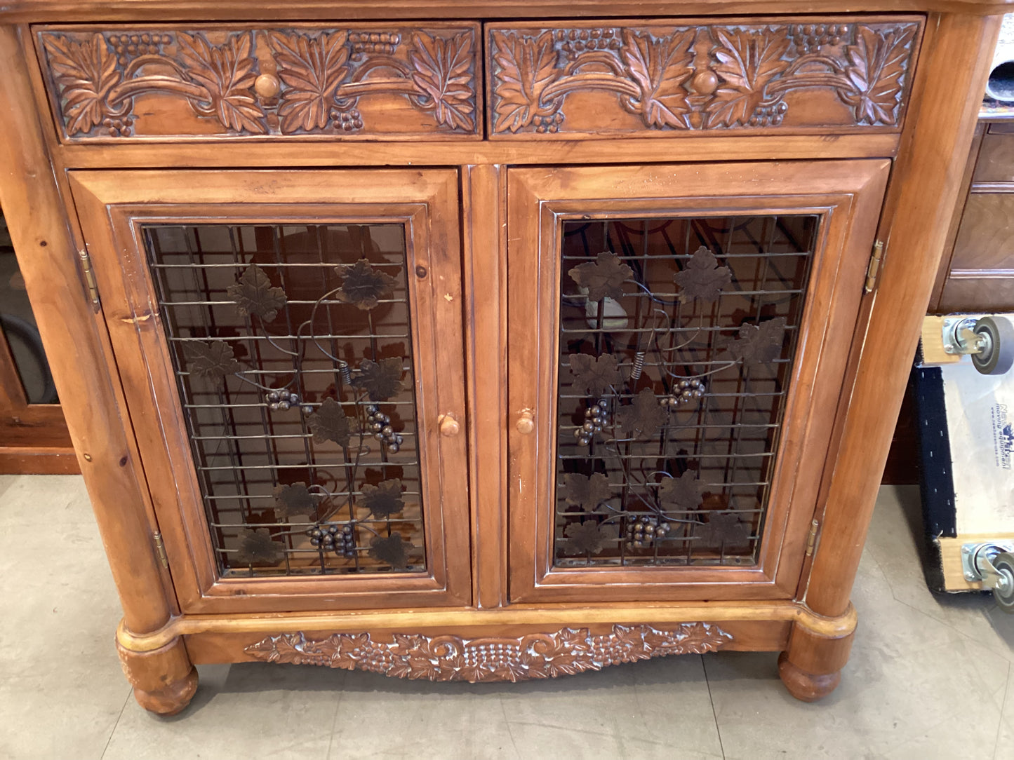 Oak Wine Cabinet