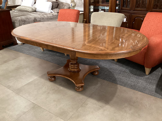 Pillar Style Extendable Dining Table