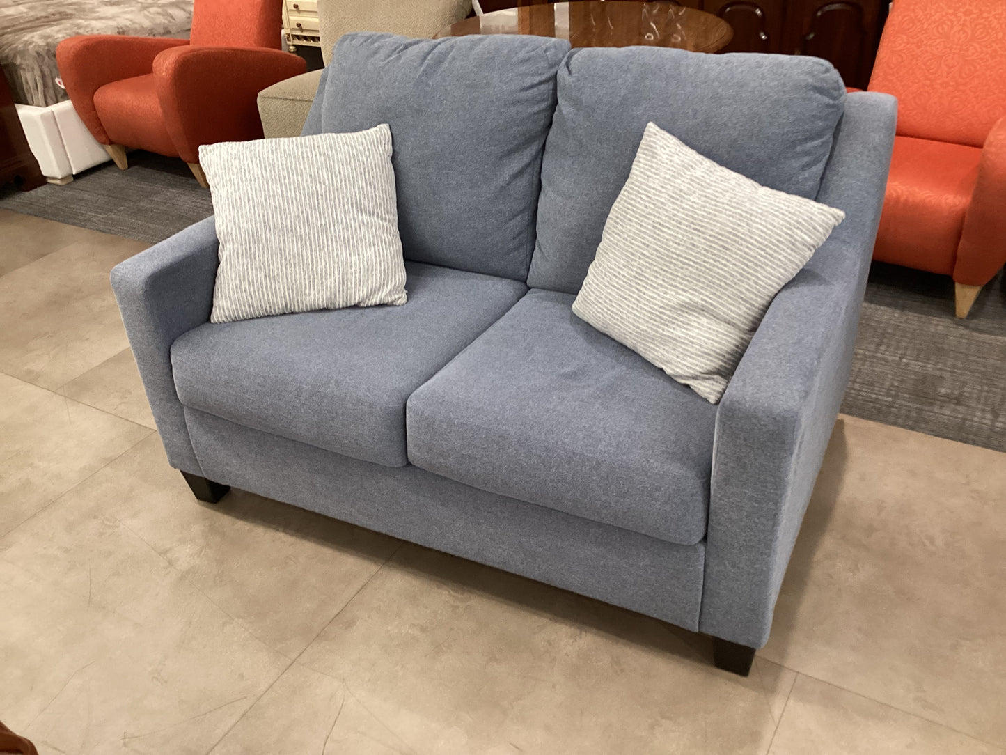 Ashley Furniture Blue Polyester Couch