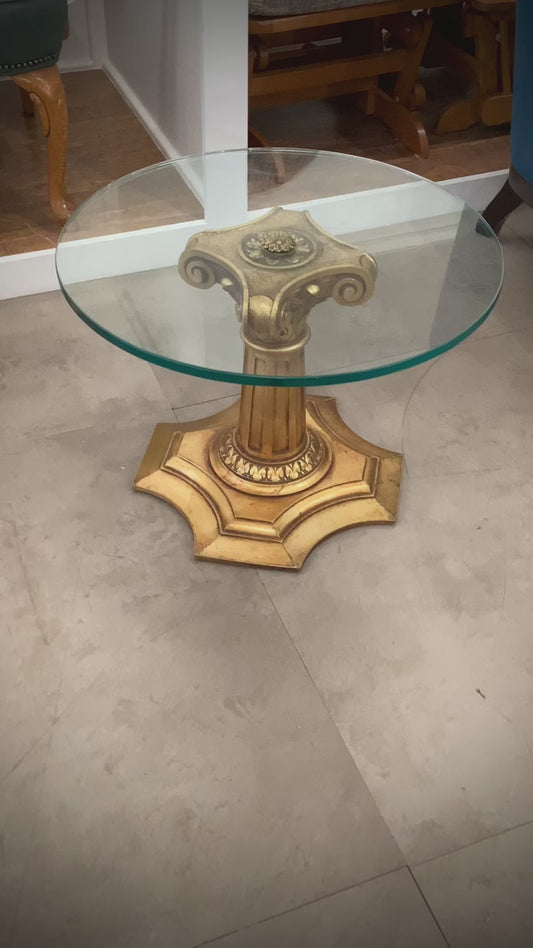 Small Brass End Table